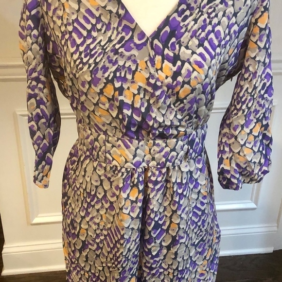 Presley Skye Silk Dress Reptile Print - Picture 4 of 8